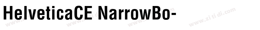 HelveticaCE NarrowBo字体转换